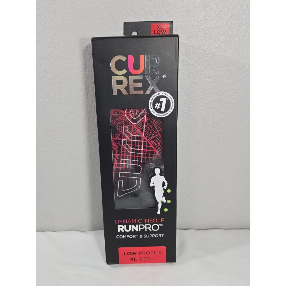 CURREX RunPro Insoles for Running Shoes Arch Support Inserts Low Profile Size XL